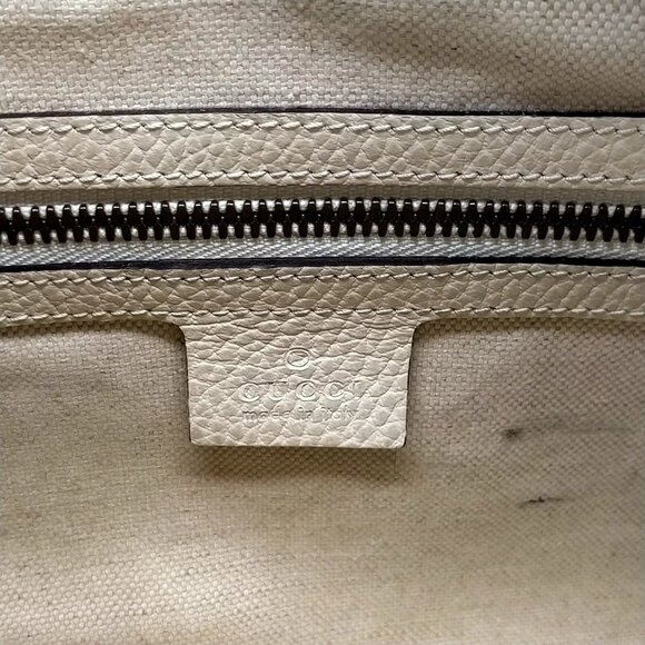 Gucci Shoulder Bag Sherry Line White Leather - Picture 7 of 9